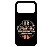 Funny HR We Heard Everything Human Resources Professional Case for iPhone 17 Pro Max