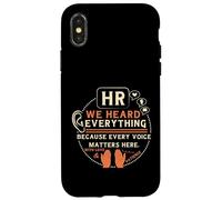 Funny HR We Heard Everything Human Resources Professional Case for iPhone X/XS