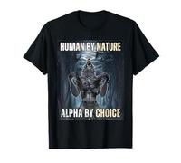 Funny Human by Nature Alpha by Choice T-Shirt