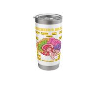 Funny Human Engineer's Brain Anatomical Functional Diagram Stainless Steel Insulated Tumbler