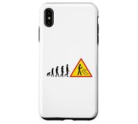 Funny Human Evolution Anti Cell Phone User Low IQ Case for iPhone XS Max