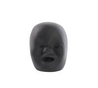 Funny Human Face Emotion Toys Balls, Squishy Fidget Toys Stress Relief Squeeze Toy, Funny Stress Balls, Sensory Squeeze Toys for Autism, Anger Management Toys for Kids and Adults (Black Happy)