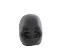Funny Human Face Emotion Toys Balls, Squishy Fidget Toys Stress Relief Squeeze Toy, Funny Stress Balls, Sensory Squeeze Toys for Autism, Anger Management Toys for Kids and Adults (Black Provocation)
