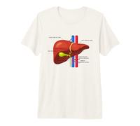 Funny Human Liver Anatomy Anatomical Liver Premium T-Shirt