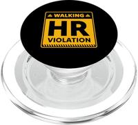 Funny Human Resources Walking HR Violation Design PopSockets PopGrip for MagSafe