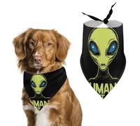 Funny Humans Aren't Real Pet Bandana Dogs Triangle Scarf Cats Handkerchief Puppy Costume