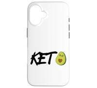 Funny Humor Avocado Keto Graphic T-shirt, Avocado Keto Diet Case for iPhone 16