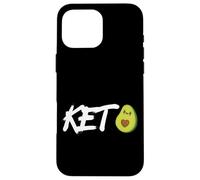 Funny Humor Avocado Keto Graphic T-shirt, Avocado Keto Diet Case for iPhone 16 Pro Max