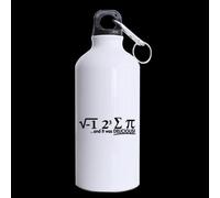 Funny Humor Mathematics Math Teacher I Ate Sum Pi and It Was Delicious Theme - 100% Super-strong Recycled Aluminum Material Sports Water Bottle - 13.5oz sizes