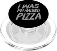 Funny Humor Text Funny For People Funny I Was Promised Pizza PopSockets PopGrip for MagSafe
