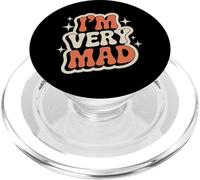 Funny Humor Text Funny For People Funny I'm Very Mad PopSockets PopGrip for MagSafe