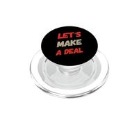 Funny Humor Text Funny for People Funny Let’s Make A Deal PopSockets PopGrip for MagSafe