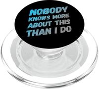 Funny Humor Text Funny For People Funny Nobody Knows More PopSockets PopGrip for MagSafe