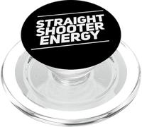 Funny Humor Text Funny People Funny Straight Shooter Energy PopSockets PopGrip for MagSafe