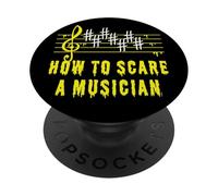 Funny Humour to Scare Musician or Halloween Music Teachers PopSockets Adhesive PopGrip
