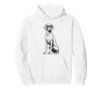Funny Hungarian Vizsla Dog with Sunglasses Pullover Hoodie