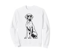 Funny Hungarian Vizsla Dog with Sunglasses Sweatshirt