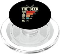 Funny Hunter Reasons why i missed the Deer Hunting PopSockets PopGrip for MagSafe