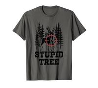 Funny Hunter Stupid Tree Deer Hunting T-Shirt