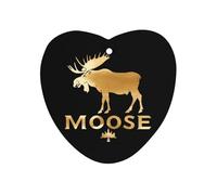 Funny Hunting Graphic Moose Car Air Freshener Hanging Aromatherapy Tablets Car Accessories Rearview Mirror Pendant Decor