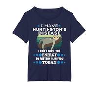 Funny Huntington’s Disease Awareness Huntington’s Disease T-Shirt, Women's Plus, Navy Blue, 5X