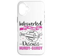 Funny Hurdy-Gurdy Instrument Design for a Hurdy-Gurdy Lover Case for iPhone 16 Plus