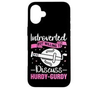 Funny Hurdy-Gurdy Instrument Design for a Hurdy-Gurdy Lover Case for iPhone 16 Plus