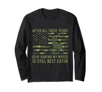 Funny Husband And Wife Hunting Partners Hunting Camouflage Long Sleeve T-Shirt