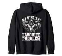 Funny Husband My Wife Is My Favorite Problem Zip Hoodie