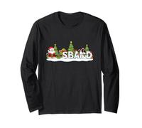 Funny Husband Santa Elf Snowman Christmas Father Mens Long Sleeve T-Shirt
