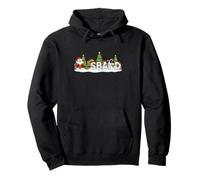 Funny Husband Santa Elf Snowman Christmas Father Mens Pullover Hoodie