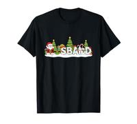 Funny Husband Santa Elf Snowman Christmas Father Mens T-Shirt