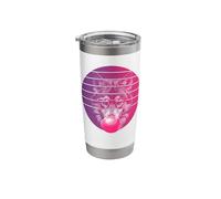 Funny Husky Bubblegum Stylish Dog pet Lovers Modern Artwork Stainless Steel Insulated Tumbler