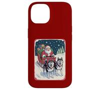 Funny Husky Christmas Sled Team - Santa’s Dog Sled Crew Case for iPhone 14