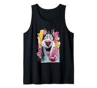 Funny Husky Peace Graffiti Pop Character Graphic Art Face Tank Top