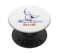 Funny Huzzah Capybara Riding Crocodile Alligator PopSockets Adhesive PopGrip