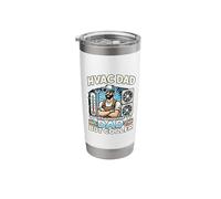 Funny HVAC Dad HVAC Technician HVAC Guys HVAC Tech Daddy Stainless Steel Insulated Tumbler