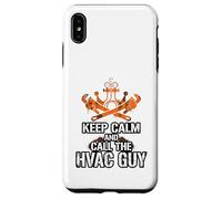 Funny HVAC Technican Keep Calm And Call The HVAC Guy Case for iPhone XS Max