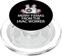 Funny HVAC Technician Christmas Master Of Air Conditioning PopSockets PopGrip for MagSafe