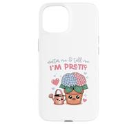Funny Hydrangea Flower Lady Plant Lady Florist Era Case for iPhone 15