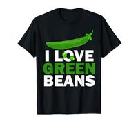 Funny I Adore Green Beans Vegetable Humor Statement Phrase Value Graphic T-Shirt