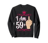 Funny “I Am 59 Plus” Queen Sassy Diva 60th Birthday Humor Sweatshirt