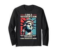 Funny I Am A Veteran's Son Most People Never Meet Their Hero Long Sleeve T-Shirt