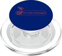 Funny I am Not a Human, AI Meme PopSockets PopGrip for MagSafe