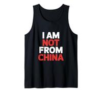 Funny I Am Not from China Sarcastic Saying Tank Top