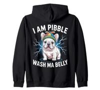 Funny I Am Pibble Wash Ma Belly Veterinary Techs Enthusiasts Zip Hoodie