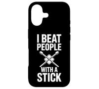 Funny I Beat People With A Stick Saying Drummer Case for iPhone 17