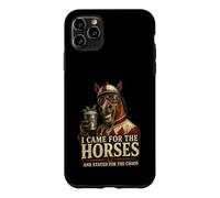 Funny I Came for The Horses Stayed for Chaos Race Day Art Case for iPhone 11 Pro Max