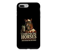 Funny I Came for The Horses Stayed for Chaos Race Day Art Case for iPhone 7 Plus/8 Plus