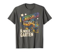 Funny I Crushed Kindergarten Monster Preschool Awesome 1st T-Shirt